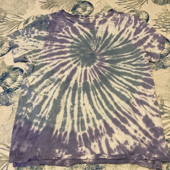 Lucky Brand Tops - Purple and White Tie-Dye T-Shirt lucky brand tee size large
